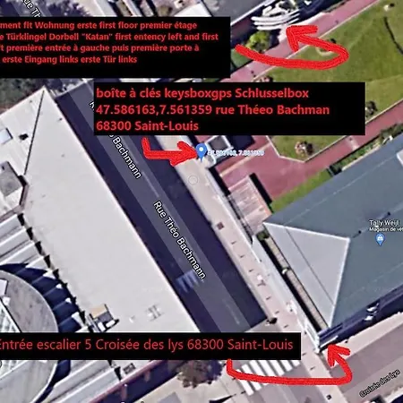 Appartamento T2 5 Lys - Centre Ville, Parking Privé Saint-Louis (Haut-Rhin)